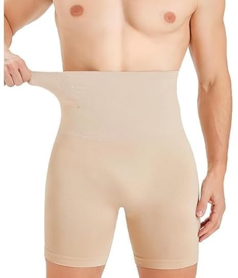 Men Tummy Control Shapewear Shorts High Waist Body Shaper for Men Compression Underwear Seamless Waist Trainer Thigh Slimmer-picture-32