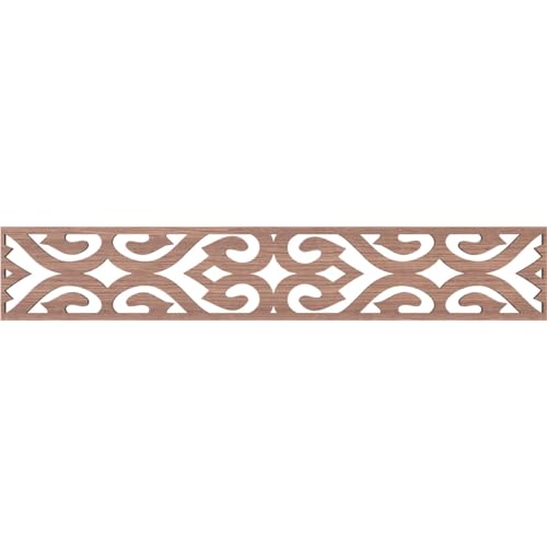 46 5/8"W x 8"H x 3/8"T Keene Fretwork Moulding, Walnut