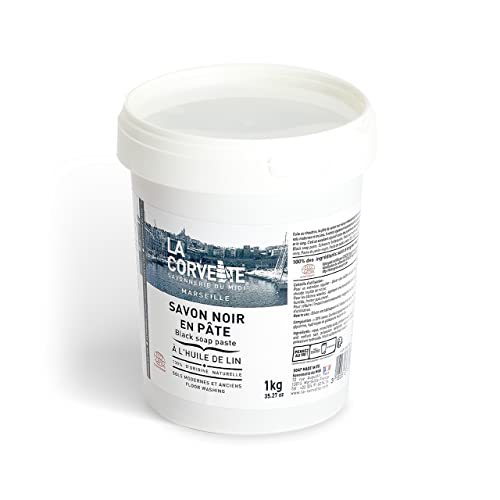La Corvette Savon Noir en Pâte à l'Huile de Lin Ecocert 1 kg