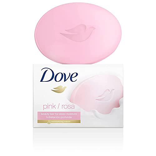 Image of Dove Beauty Bar Gentle Cleanser For Softer and Smoother Skin Pink More Moisturizing Than Ordinary Bar Soap 3.75 oz Pack Of 6 (USA)