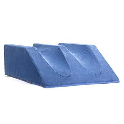 Milliard Double Leg Elevator Wedge Pillow 9.5 in, Foam Bed Wedge Support Elevation Cushion for Post Surgery, Injury, Improve Circulation, Rest, Washable Cover