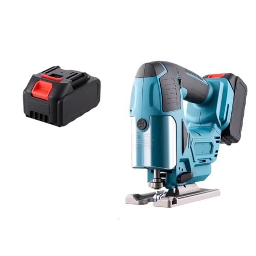 Sierra Caladora Sin Escobillas, Eléctrica Inalámbrica, Herramientas For Trabajar La Madera, Máquinas Cortadoras De, Mano Corte Preciso(Green)