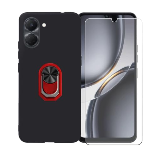 CongJiaLingXi �P�[�X �K�p �� Tecno Spark Go 3 (6.75") �����O�T�|�[�g+ �����K���X�X�N���[���v���e�N�^�[�A�_��ȃV���R�[���V�F���o���p�[TPU�ی�J�o�[�������,��