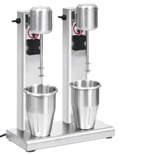 GuyAna Batidora de Batidos con Doble Vaso de Acero Inoxidable 2 L Pica Hielo, Función Turbo y Smoothie