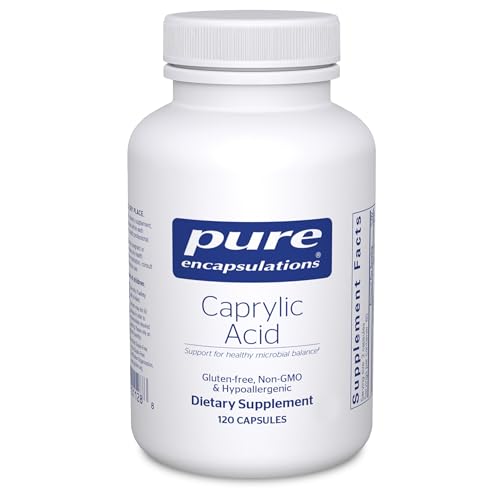 Pure Encapsulations Caprylic Acid | Supplement for Gut and Digestive Health GI Balance Gastrointestinal Support and Intestinal Health* | 120 Capsules