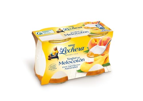 La Lechera Yogur con Melocotón - 2x 125 g (Total 250g)