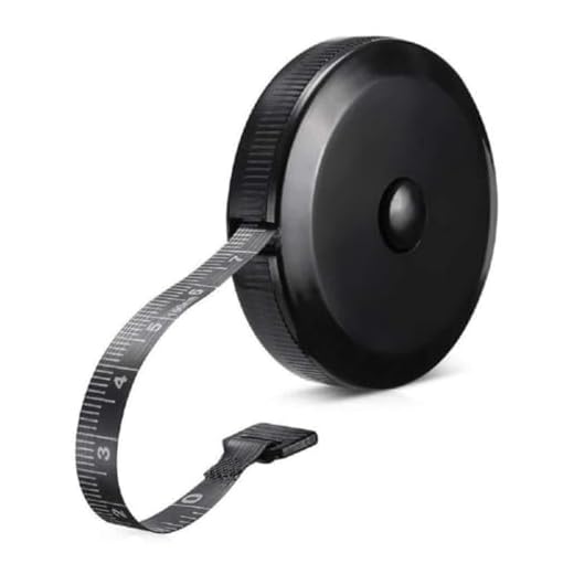 Retractable Tape Measure 60-Inch 1.5 Meter, Dual Scale Body Measuring Tape for Weight Loss, Sewing & Craft, Small Push Button, Fabric Tailor Cloth Knitting Tool