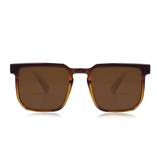 Image of Dervin Square Polarized UV Protected Sunglasses for Men and Women