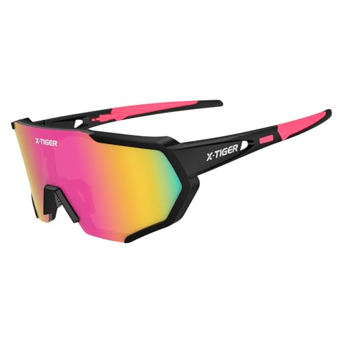 X-TIGER Gafas Ciclismo Polarizadas Mujeres Hombres UV400 Gafas de Deportivas Running MTB Bicicleta TR90