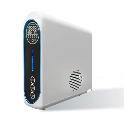 OUOQNUE Hydrogen Inhalation Machine, 1350ml/min Three-Output Inhaler, 99.99% High Purity H&O Low Noise, PEM Technology, for Home Travel Gym Airport