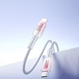 Joyroom S-A42 Crystal-Clear Series 30 W typu C na Lightning kabel do szybkiego ładowania danych, długość 1,2 m, biały