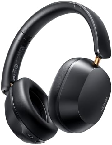 UGREEN Casque Bluetooth sans Fil Sport Max 5C Hi Res Audio ANC Réduction Active du Bruit Adaptative Hybride Casque Musique Bluetooth 5.4 Audio Spatial Personnalisé 75H Charge USB C avec Micro Noir