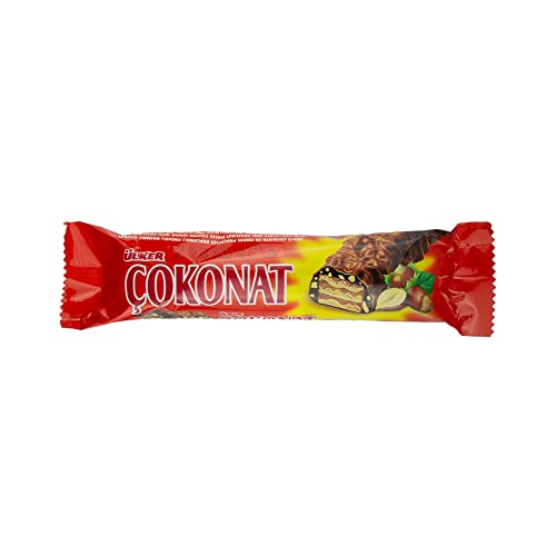 Ülker Çokonat - Mit Milchschokolade überzogene Waffel mit Haselnüssen 33G x 24 – Bild 8