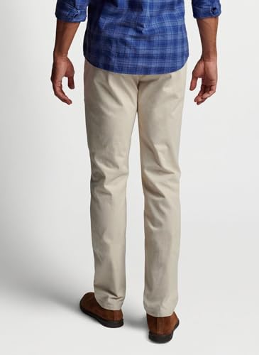 PETER MILLAR Crown Pilot Twill Flat Front Trouser, Stone3