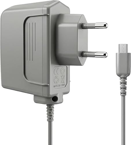 1X Chargeur Compatible pour Nintendo DS Lite | Gris, câble 1,2 m,...