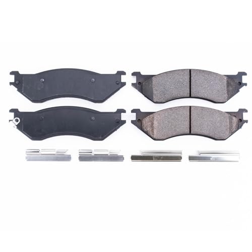 Image of PowerStop Front Brake Pads for Ford Expedition 1997-02 |F-150 1999-03 |F-150 Heritage 2004 |F-250 1997-99 |F-250 HD 1997 |Navigator 1998-02 - Z17 Ceramic Brake Pads with Installation Hardware, 17-702