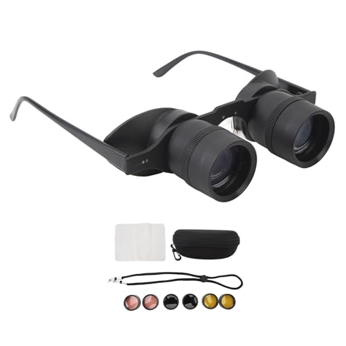 Zoom Optyczny Okulary Lornetkowe, Okulary Operowe z 3-krotnym Zoomem, Okulary Lornetki z soczewką polaryzacyjną Zestaw Głośnomówiący Regulowany Teleskop Optyczny HD Okulary do