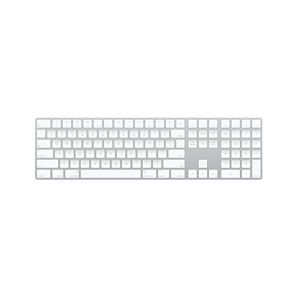 Apple Magic Keyboard with Numeric Keypad: Wireless, Bluetooth, Rechargeable. Works with Mac, iPad, or iPhone; US English – White
