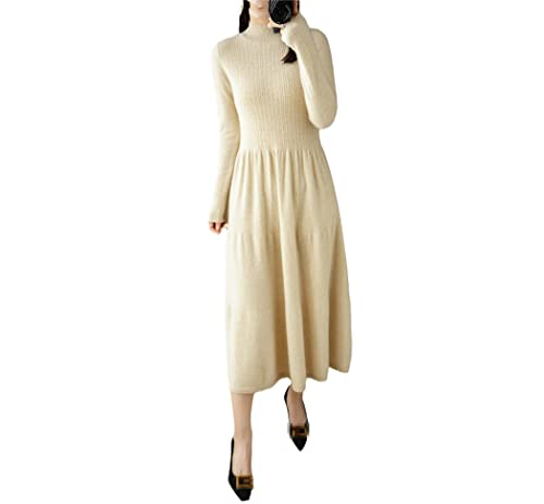 Robe longue en tricot de laine pour vos sorties hivernales