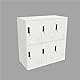 MECOLOR 4,6,9 Tür Metall Büroschrank Mitarbeiter verwenden kleine Schließfächer Schlafzimmer Würfel Schließfach, Wohnzimmer und Schule Locker, Home Locker Organizer Lagerung für Kinder(Full White-6D)