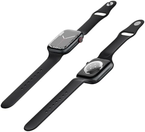 Apple Watch Series 7 (GPS, 41mm) Midnight Aluminum Case with Midnight Sport Band, Regular (Renewed) - View 8