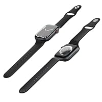 Apple Watch Series 7 (GPS, 41mm) Midnight Aluminum Case with Midnight Sport Band, Regular (Renewed) — image 6
