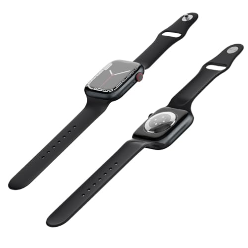 Image of Apple Watch Series 7 (GPS, 41mm) Midnight Aluminum Case with Midnight Sport Band, Regular (Renewed)