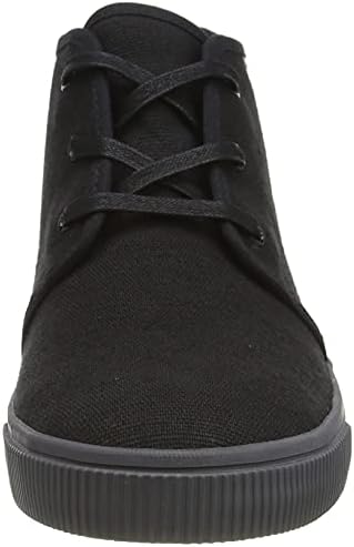 TOMS mens Carlo Mid Sneaker, Black Heritage Canvas, 7.5 US | Image 1