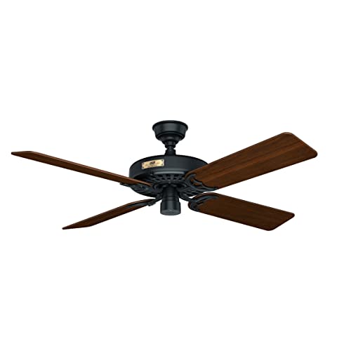 Hunter Fan Company 23838 Hunter Original Indoor, Outdoor Ceiling Fan With Pull Chain Control, 52", Black #TOP6