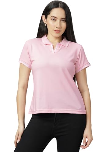 Image of Wear Your Opinion Womens Premium Pique Polo Collar Neck T-Shirt Womens Premium Pique Polo Collar Neck T-Shirt (Design: Tipped Polo)