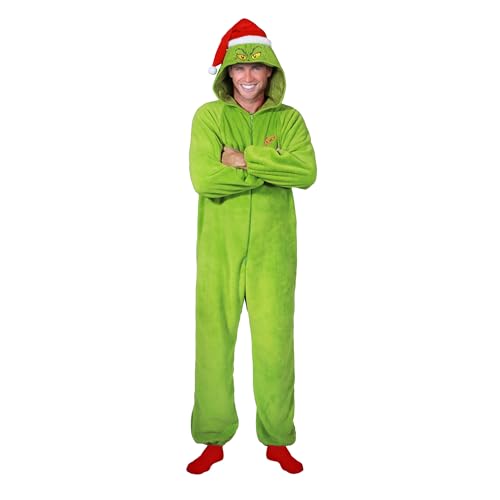 Chaks - Grinch Overall Erwachsene Weihnachtsoutfit für Alltag