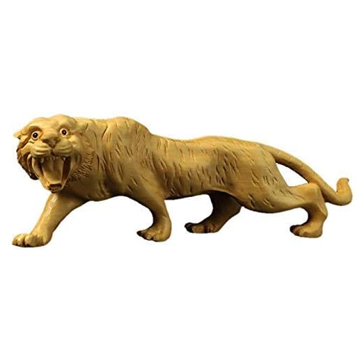 QULONG Staty skulptur djur hantverk tiger kreativ buxträ träsnideri tiger heminredning gåva gåva gåva inflyttningspresent festival gåva
