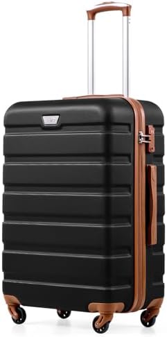 COOLIFE Mittelgroßer Koffer, 67cm L, PC+ABS, Reisekoffer mit Spinner Räder | TSA-Schloss, Leicht robuster hartschale, YKK Reißverschluss, Leise Räder, für Urlaubsreise, Kreuzfahrte