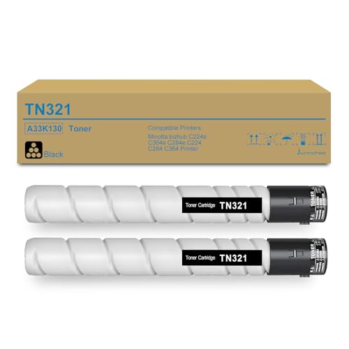 Amazon.co.jp: Junnchee TN321K A33K130 ブラックトナーカートリッジ