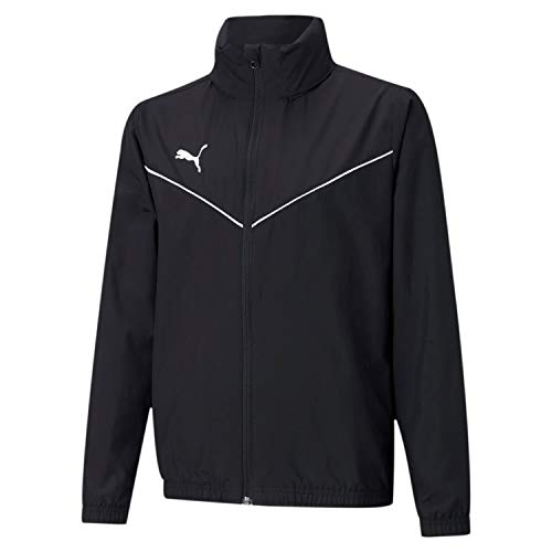 PUMA Teamrise All Weather Jkt Jr Chaqueta, Unisex niños, Puma Black-Puma White, 164