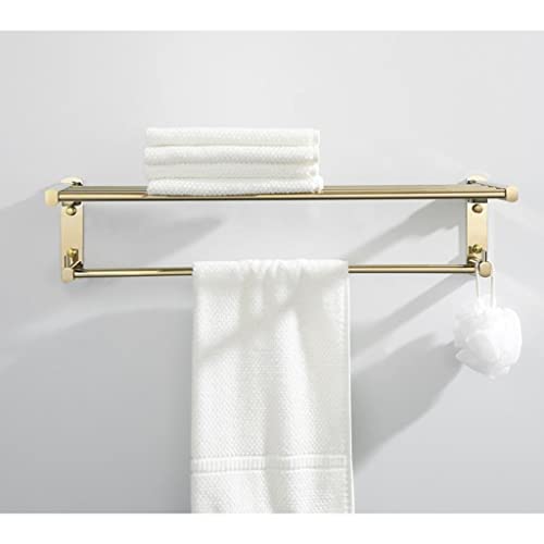 Porte-serviettes mural pliable pour optimiser l'espace du bain familial