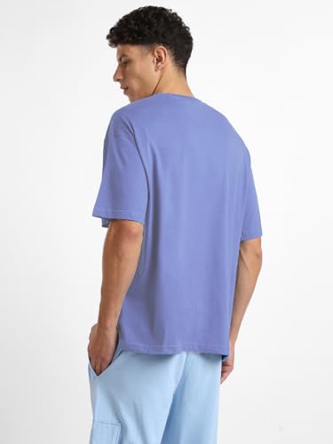 Image of Nobero Men's Oversized Graphic T-Shirt for Men | Soft Cotton | Drop Shoulder Relaxed Fit | Printed Casual Tshirt for Men