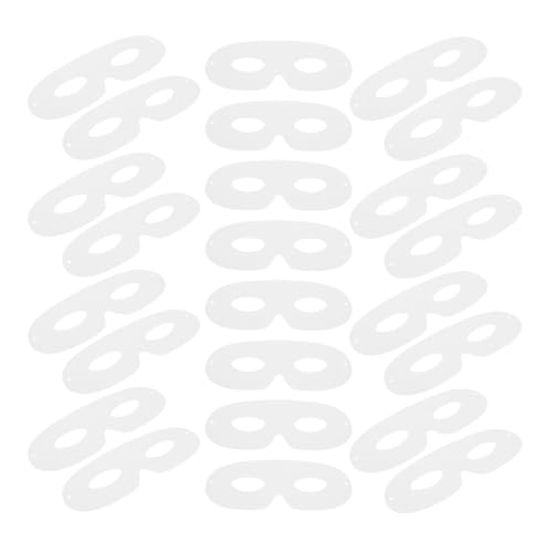 KICHOUSE Unleash Your Creativity 40pcs Hand Drawn Blank Masks Perfect for Diy Paintable Paper Masks