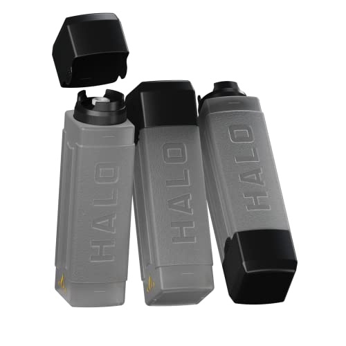 HALO Squeeze Bottles (3-Pack) | 27oz. | Square | Leak-Proof | Pressure-Release Valve | Ideal for Oils Sauces Dressings Syrups | HZ-3027
