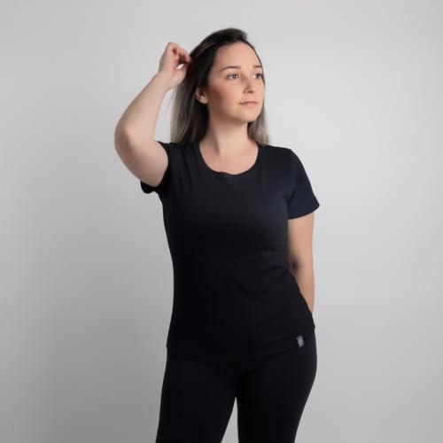 kit 5 camisetas feminina tshirt básica algodão premium (G, Mix (uma de cada cor))