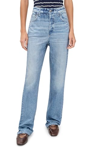 rag & bone Women's Miramar Terry Shea Straight Pants, Tessa, 30