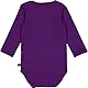 Fred’s World by Green Cotton Baby Girls Vibes Rib l/s Body Base Layer, Sonic Purple, 74