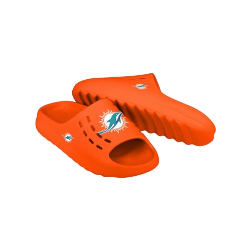 Image of FOCO Men's NFL Team Big Logo Molded Chunky Slide Sandals | Casual Sandals