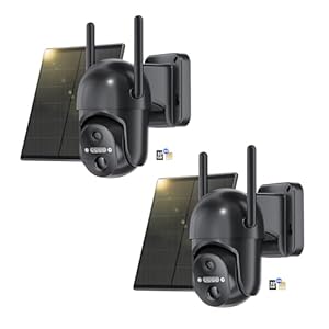 Nuasi CB14S 4G LTE Solar Überwachungskamera 2er Set
