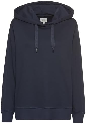 camel active Damen Hoodie aus Reiner Baumwolle