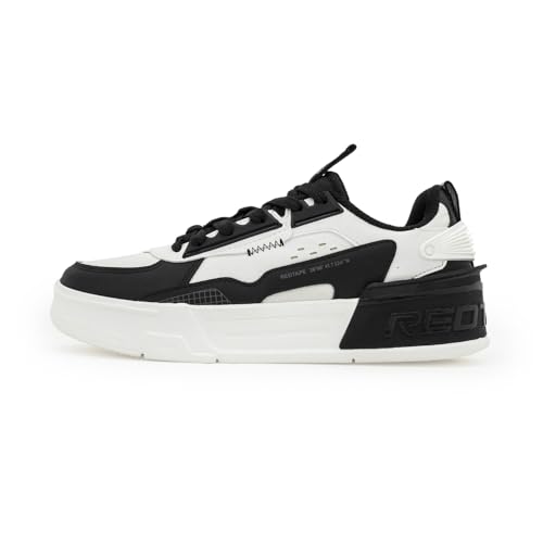 Image of Red Tape Lifestyle Sneakers for Women in Black White | Lifestyle Sneakers