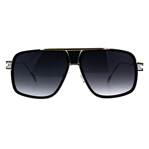 Mens Fashion Sunglasses Designer Style Square Flat Top Frame UV 400