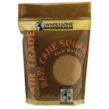 Wholesome Sweeteners Fair Trade Raw Cane Sugar, 24-Ounce Pouches (Pack of 12) ( Value Bulk Multi-pack)