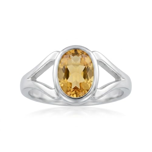 Ovale citrine naturelle argent 925 le cadeau mixte idéal