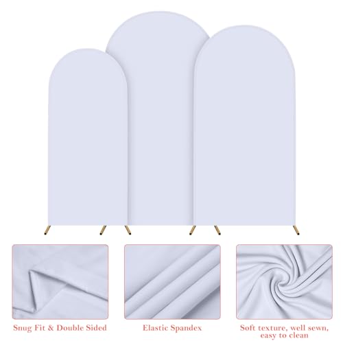 Housse pour arche de mariage lot de 3 extensions en élasthanne extensible - 3